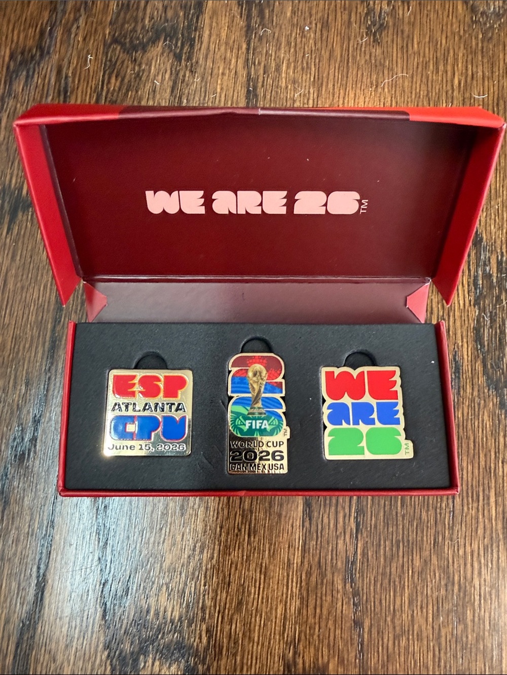 FIFA World Cup 2026 Collectible Pin Set - Red